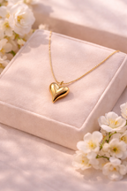 Golden Heart Anti-Tarnish Necklace