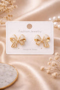 Korean Style Bow Earrings
