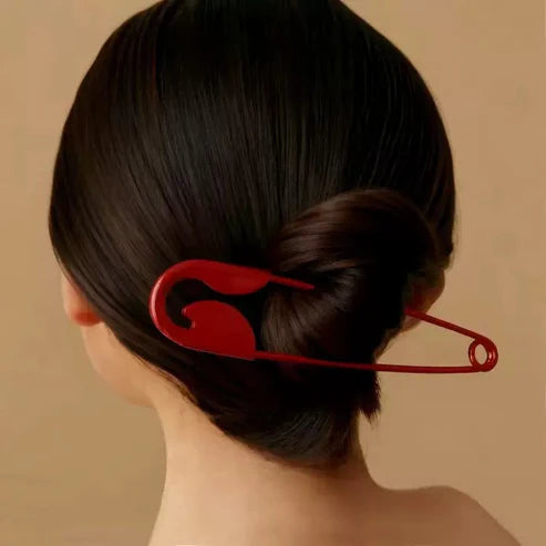 Safety Pin Hair Clip