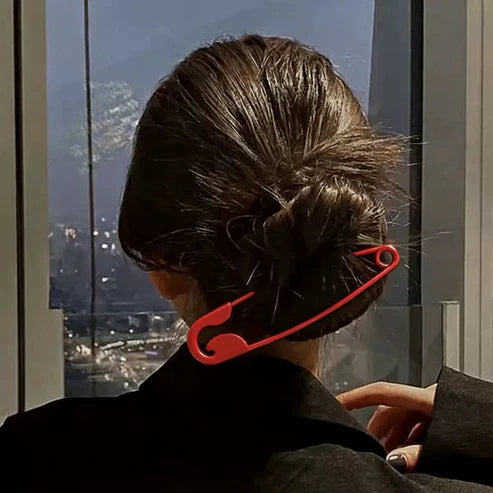 Safety Pin Hair Clip