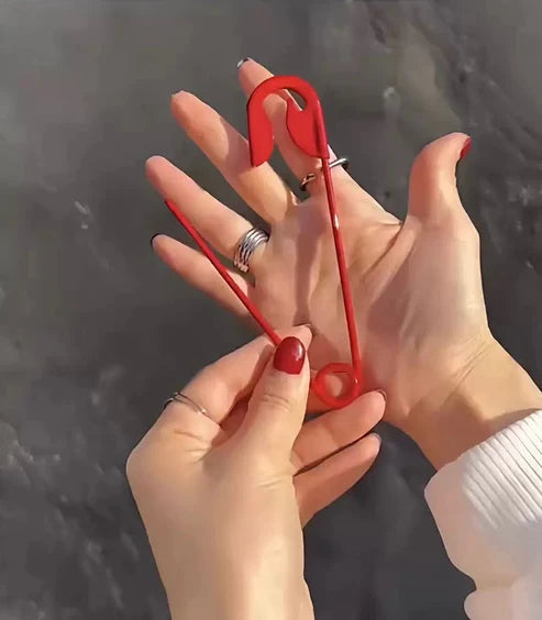 Safety Pin Hair Clip