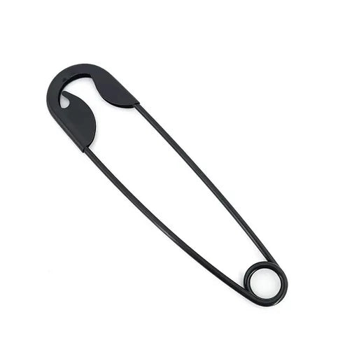Black Safety Pin Hair Clip