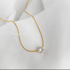 Crystal Heart Necklace –  Minimal